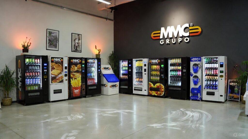 Overview of vending machines (Snacks, PPE, Lockers)MMC Grupo offers a complete range of vending machines: snacks, drinks, refrigerated lockers, and industrial PPE solutions.